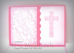 Inside Ava's Christening Card