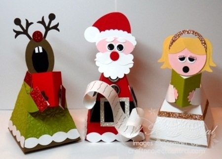 Christmas Petal Cone Treat Boxes