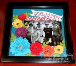 Floral Scrapbook Wall Hanging